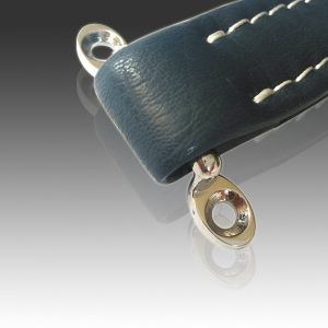 Quality Leather handles for guitar speaker, BLUE COLOR,MS-H1008B for sale