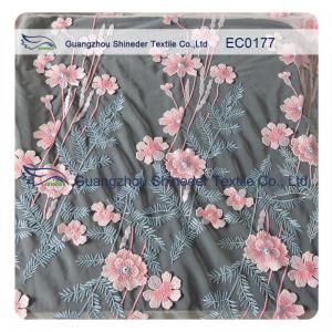 Quality Embroidered Polyester Lace Fabric For Hot Summer Clothing High Fashion Floral for sale