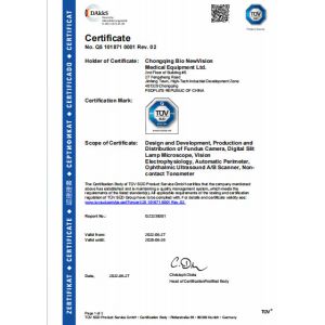 Chongqing Bio Newvision Medical Equipment Ltd. Certifications