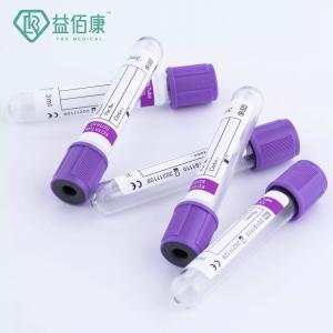 China K3 EDTA Blood Sample Vials 3ml 13*75mm Glass Vacuum Tube with OEM brand on sale
