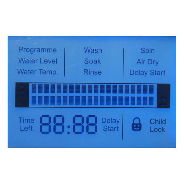ISO TN LCD Display 64 Pin 6 Digit Transflective Dynamic Driving Method