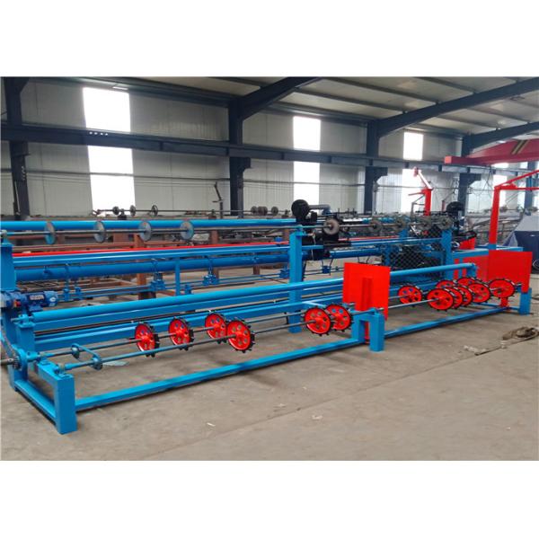 High Productivity Chain Link Weaving Machine Mesh Size 30-120mm Double Wire System