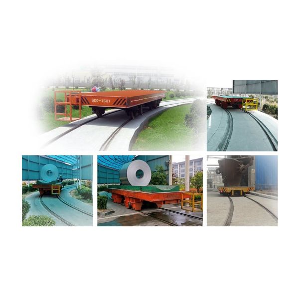 55ton Material Handling Transport Transfer Bogie on Curved Rails