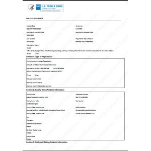 Hunan xin Congchu Food Co., Ltd. Certifications