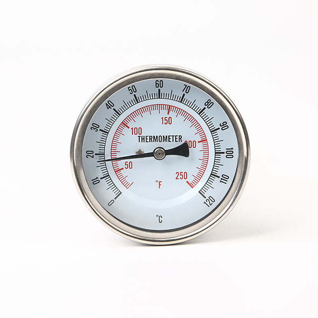 Quality Heat Transfer 100mm Bimetal Thermometer Temperature Gauge Stainless Steel for sale