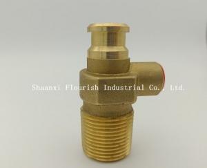 Quality 20MM Outlet LPG Gas Brass Self Closing Cylinder Valve for sale
