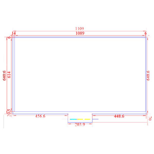 49 Inch Capacitive Touch Screen Film 10 Points Through Glass Window