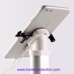 COMER Mobile phone security counter display easel with alarm gripper locker