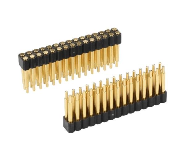 2.0mm 20 Pin Customize Pogo Pin Connector Spring Pin Gold Plated SMT Pogo