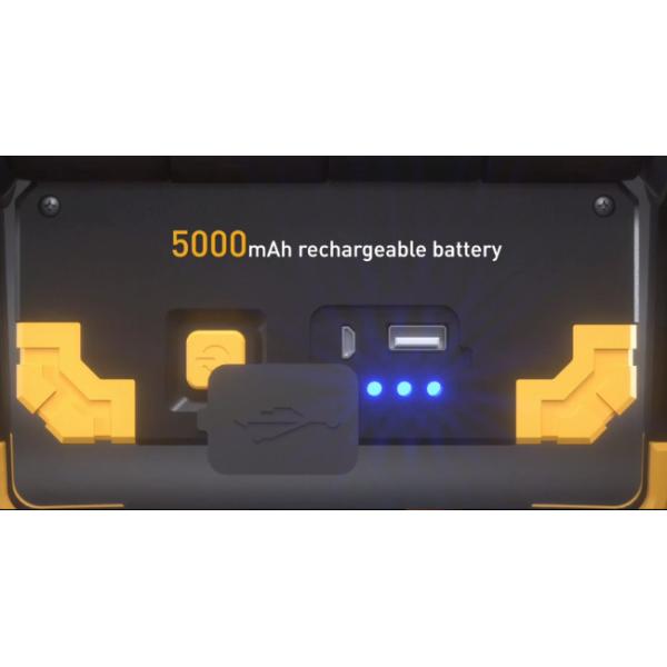 Rechargeable Portable LED Work Light 2 COB 2000Lumens 360 Degree Rotation Foldable