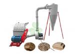 Energy Saving Grass Crusher Machine / Industrial Wood Pallet Crusher 4pcs Blades