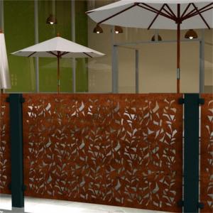 China Corten Privacy Panels Metal Garden Fence Panel For Garden Park on sale