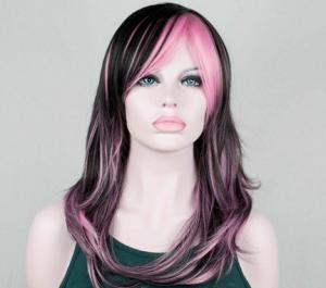 China Layered Black Synthetic Wig For Women High Temperature Fiber Wigs on sale