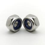 ISO10511 SS304 Nylon Insert Lock Nuts Prevailing Torque Hexagon Thin Nuts Non