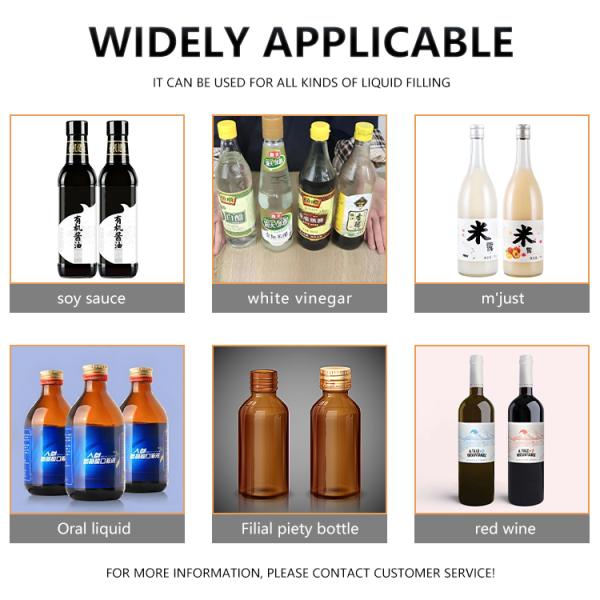 Full Automatic Cosmetics Filling Machine Automatic Bottle Filling And Closing Machine Oil Sauce Honey Bottle Filling Mac