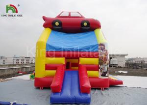 Quality PVC Fireproof Commercial Inflatable Bouncers For Kids Jumping Car Houses for sale