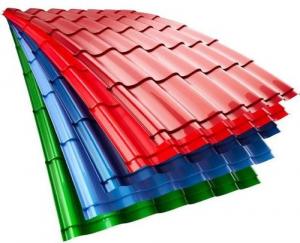 SGCC Color Coated Steel Corrugated Roofing Sheets 