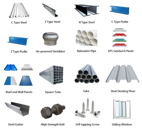 Custom Prefab Metal Warehouse Construction Modular Industrial