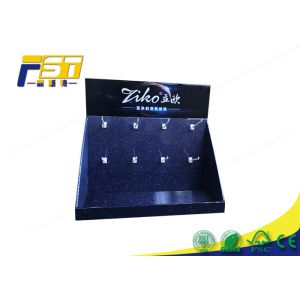 Quality Plastic Hooks 4C CMYK 350g CCNB Cardboard Counter Display for sale