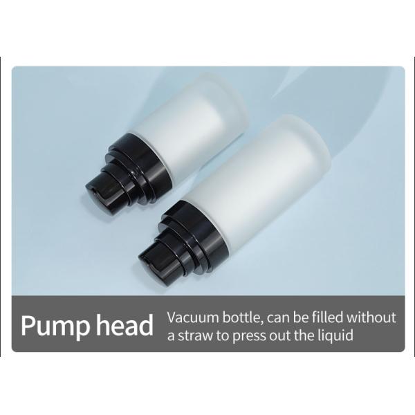 Skincare Cream Pump Bottle Transparent Round PET Bottles With Cap
