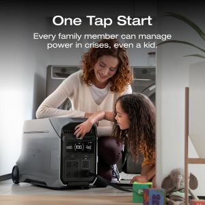 Solar Generator 4000wh Ecoflow Delta PRO 3 120/240V 4000W AC Output, Portable