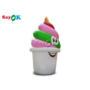 Quality Custom 5mH PVC Inflatable Ice Cream Cone Model for sale