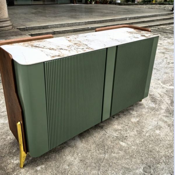 Professional Design Team Console Table Furniture for Modern Living Room with Ceramic Marble Top