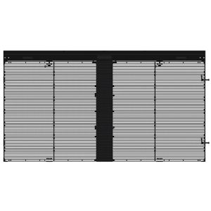 Quality Transparent Glass Led Curtain Compact Light Thin Design Bendable for sale