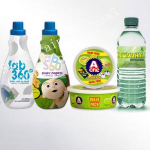 China Waterproof Non Adhesive Pvc Shrink Sleeve Labels For Plastic Bottles on sale