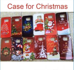 Quality Christmas PC hard back Case Cover Santa Claus Cases For iphone 6 plus 5S 4S Samsung Galaxy S5 S6 S7 Note 4 7 Christmas for sale