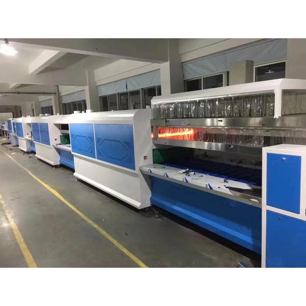 Customzed Double Layer Shoe Production Line Automatic Shoe Assembly Line With Infrared Oven