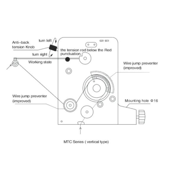 Compact Coil Winding Tensioner For Ignition Coil Production Line Fine Wire 0.025-0.12mm