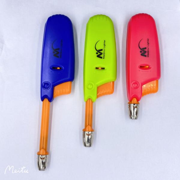 Customer Logo Refillable Electric Lighter Butane Gas Torch Fire Cool ISO 9994 Custom Candle BBQ Lighter