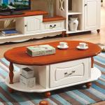 American Countryside Style Wood Cabinet Tea Coffee Table