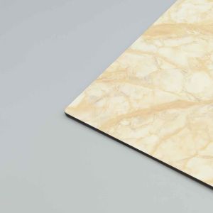 Salons Stores Beige Stone Marble Acp Sheet Scratch-resistant Aluminum Composite