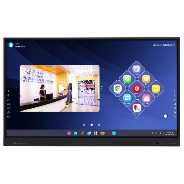 Interactive Flat Panel 86 Inch LCD Smart Board for Education and Conference