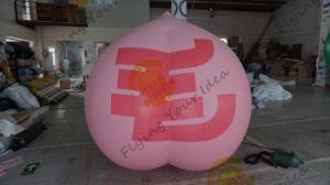 China 2m High Peach Fruit Shaped Balloons For Kids Party Birthday CE UL on sale