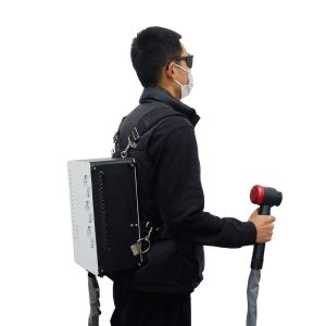 Quality Pulse laser rust cleaning machine Backpack 100w coating and paint removal hand-held laser cleaning machine for sale