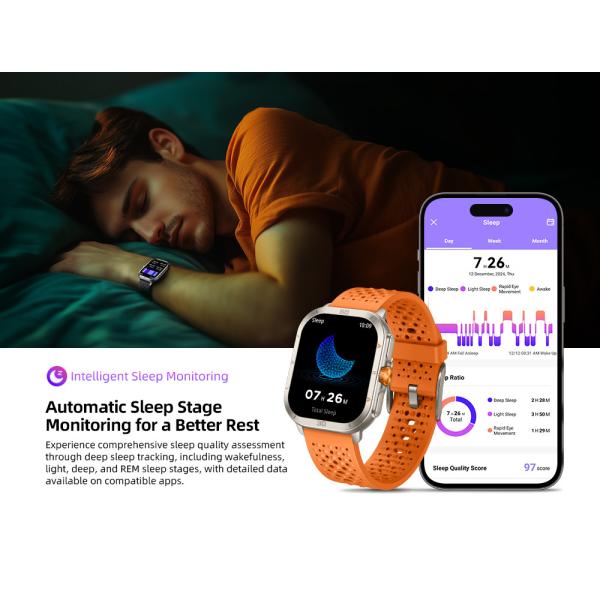 KW285 2.01" Square Shape Smart Watch Bluetooth Calling For Light Exercise