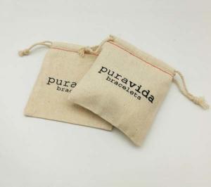 Quality cotton bracelet jewelry drawstring pouch bag your logo accept for sale