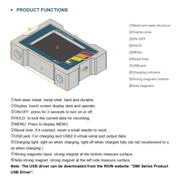 Electronic 3.7V RHOS Digital Level And Angle Finder IP54 Slope Degree