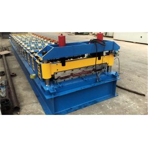14 Roller Stations Metal Roof Roll Forming Machine 3 Phase 380V For Roofing