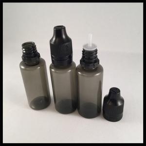 China Black Clear Dropper Bottles , Medical Grade Plastic Eye Dropper Bottles on sale