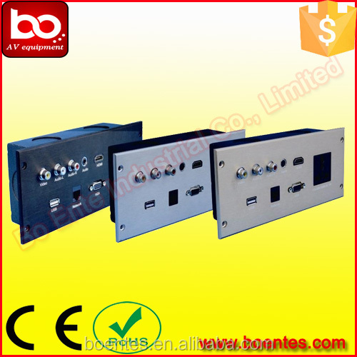Multi-functional Wall Mount Media Hub Socket for Hotel TV AV Solutions