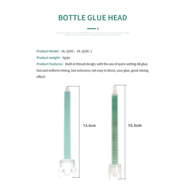 Hoof Pad Glue 24-Element Epoxy Mixing Nozzles Compatible Two Part Adhesives