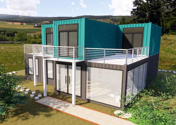 Topshaw Customize prefab modular Tiny Homes Interior Shipping Two 40 ft Container Home