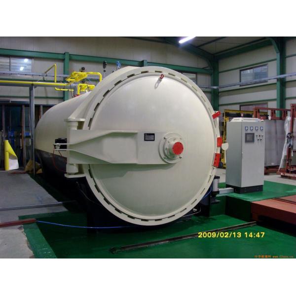 Single Door Glass Laminating Glass Autoclave With U Type Forced Convection Structure And Inconel Tubular Heaters