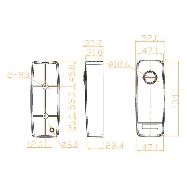 WIS-30 Waterproof IP65 Wireless Infrared Sensor / Safety Outdoor Infrared Sensor