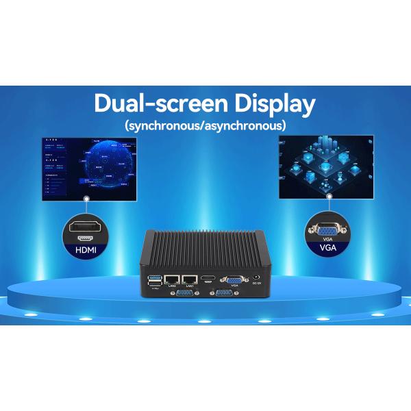 Dual LAN 4 COM Industrial Mini PC With Intel Celeron N2840 Processor And DDR3L