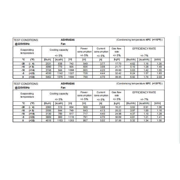 Embraco Compressor NEK6213GK 220-240V 50Hz R404A for Freezer